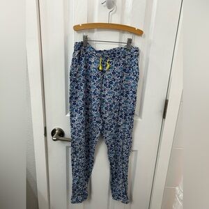Mini Boden Blue Floral Kids Joggers